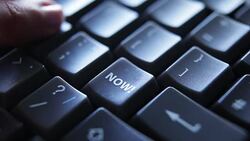 Keyboard NOW! Stock Footage