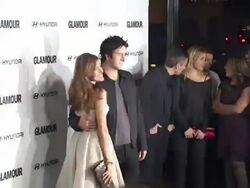 Eva Mendes, Troy Garity at the 5th Anniversary Of Glamour Reel Moments Presented By Hyundai at Los Angeles CA. (Footage by WireImage Video/GettyImages) Stock Footage