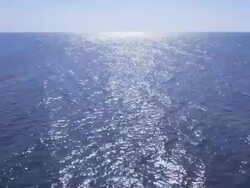 Low level aerial over sea. Stock Footage