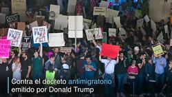 CLEAN : El rechazo en EEUU al decreto antimigratorio de Trump News Clip