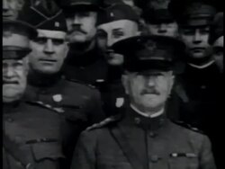 WWI US Generals and President Stock Footage