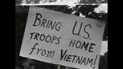 CAN808 ANTI-WAR PROTEST WHILE WILSON RECEIVES HONOURARY DEGREE FFROM UNIVERSITY OF SUSSEX News Clip