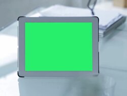 Tablet your message Stock Footage