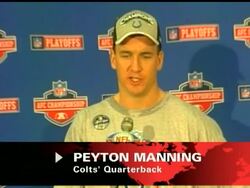 Peyton Manning discusses hurting his right thumb in Sunday's AFC title game News Clip