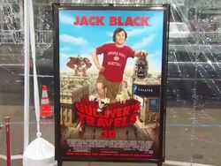 ATMOSPHERE: Signage at the 'Gulliver's Travels' Premiere at Hollywood CA. (Footage by WireImage Video/GettyImages) Stock Footage