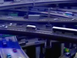 (Loop) Highway Spinning, High Traffic Stock Footage