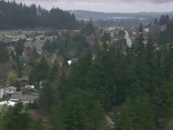 WS AERIAL View of houses and tree at portland suburbs / Oregon, United States Stock Footage