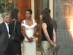 Halle Berry and Olivier Martinez (Footage by WireImage Video/Getty Images Entertainment Video) Stock Footage