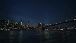 Manhattan Establishing - Night Stock Footage