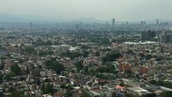 Expansive view of overpopulated Mexico City. Stock Footage