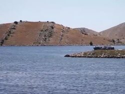 View of the Kornat Island, Kornati National Park Stock Footage