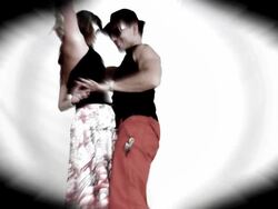 Couple dancing salsa Stock Footage