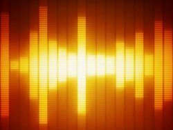 EQ Bar Waveform RED ORANGE Stock Footage