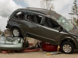 Widespread Damage And Casualties After Tornadoes Rip Through South Stock Footage