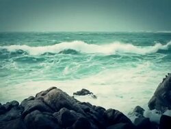 Stormy rough sea Stock Footage