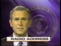 Presidential radio address on 9-11 report News Clip