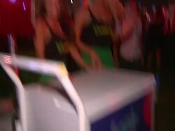 ATMOSPHERE - Signage at Playboy And Universal Pictures' Kick-Ass 2 Event At Comic-Con - Sponsored By AXE Black Chill on 7/20/2013 in San Diego, CA. (Footage by WireImage Video/Getty Images Entertainment Video) Stock Footage