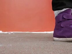 CU Shot of man dancing outside in urban area / Minneapolis, Minnesota, United States Stock Footage