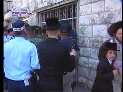 Israel - Orthodox Jews clash with police News Clip
