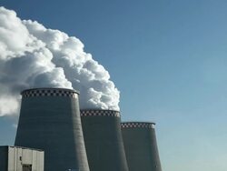 Industrial Smokestack Stock Footage