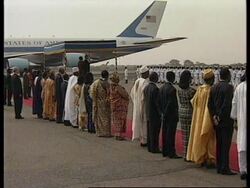 GHANA: THOUSANDS TURN OUT TO WELCOME US PRESIDENT CLINTON News Clip