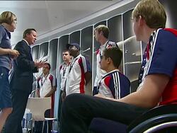 David Cameron meeting Paralympic Athletes News Clip