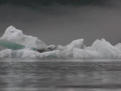 Glacier alaska iceberg antarctica global warming lake mendenhall new zealand Stock Footage