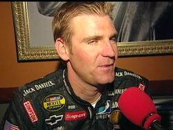 NASCAR drivers Kurt and Kyle Busch, and Clint Bowyer, say they like 'The Chase', the stretch of ten races featuring the top drivers that determines the series champion. The top ten drivers are in New York for their awards banquet News Clip