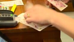 Boxing Day sales shoppers at tills in Selfridges News Clip