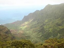 The shoreline and mountains on the Nepali Coast in Kauai. Stock Footage