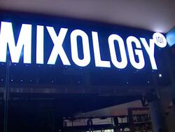 Atmosphere: Signage at Joey Fatone And Kym Johnson Host After Party For Premiere Of Dancing With The Stars At Mixology 101 on 9/24/12 in Los Angeles, CA. Stock Footage