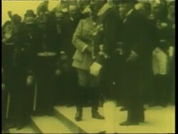 Politicians greet one another in Versailles, France. News Clip