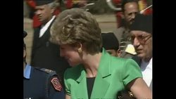 Princess Diana's Royal visit to Nepal 1993 News Clip