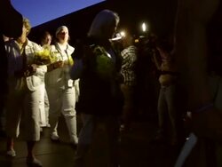 Candlelight Vigil Held Ahead Of Memorial Day At Vietnam Memorial Stock Footage