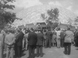 Vice President Richard Nixon opens US Fair in Moscow Stock Footage