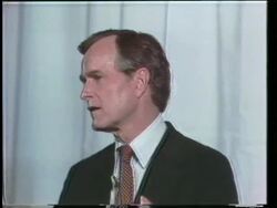 Ronald Reagan / George Bush Debate Stock Footage