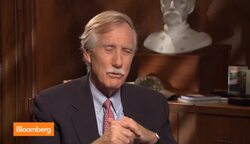 Senator Angus King Could Swing the Senate News Clip