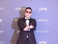 PSY at LACMA Hosts 2012 Art + Film Gala Honoring Ed Ruscha And Stanley Kubrick Presented By Gucci Stock Footage