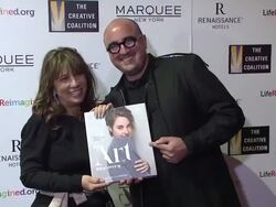 Robin Bronk & Toni Stoeckl at The Creative Coalition's Spotlight Awards Dinner Gala Stock Footage
