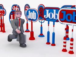 (Loop) Businessman, Job Search Stock Footage