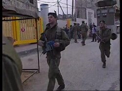 WEST BANK: HEBRON: ISRAELI &amp; PALESTINIAN CHILDREN CLASH News Clip