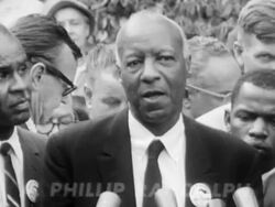 Asa Philip Randolph at March on Washington Stock Footage