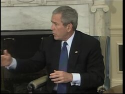 Bush meets NATO chief, comments on Darfur and Iraq News Clip