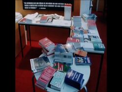 SYND 18 9 76 FRANKFURT INTERNATIONAL BOOK FAIR Instructional Video