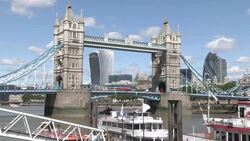 Tower Bridge in London 2015 Stock Footage
