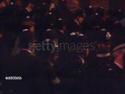 Police Moving Anti-Poll Tax Protesters News Clip