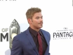 Kellan Lutz at The Book Of Mormon Los Angeles Opening Night Stock Footage