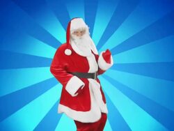 Santa Claus dancing Stock Footage