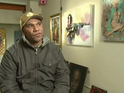 Goldie Interview Stock Footage