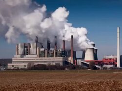 DOLLY: Power Station Stock Footage